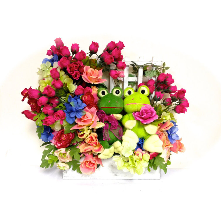 Primrue Floral Arrangement Frogs Centerpiece Wall Décor Wayfair